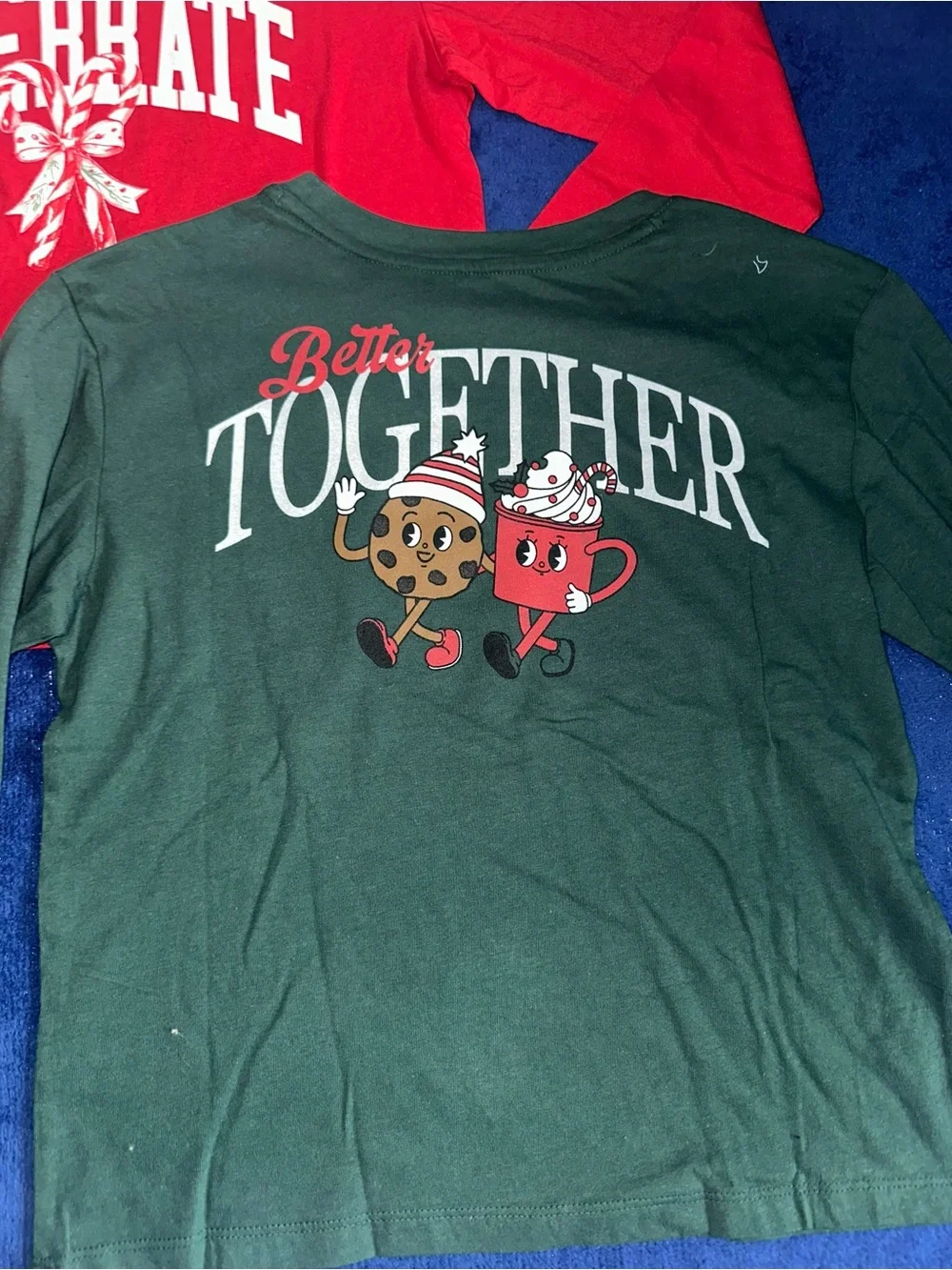 Gap Girls Size Large L Lot of 3 Long Sleeve T-Shirts Love Holiday Red Green Pink